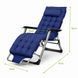 Садове пляжне крісло Ideal Garden Premium з матрацом та подушкою, до 125 кг, синє, шезлонг для саду та тераси 30855 фото 8
