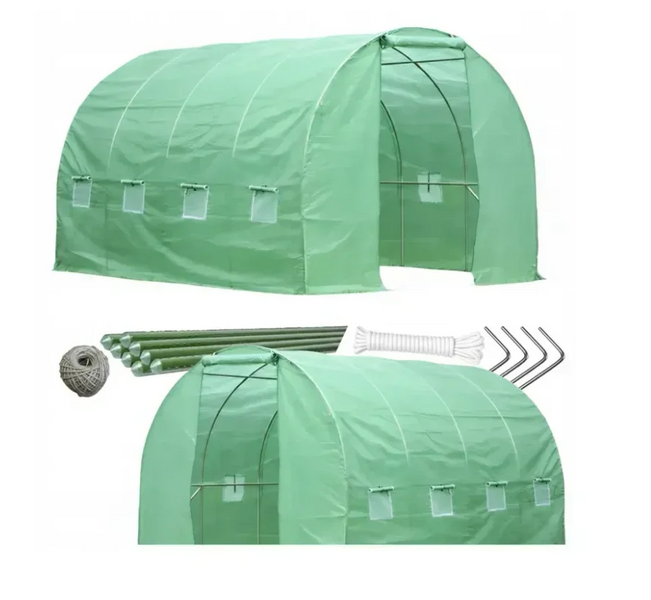 Садова теплиця Ekspand TFO19-2,5X5X2-2-Z 2,5&times;5&times;2 м, 12,5 м&sup2;, каркас 19 мм, 2 входи TFO19-2,5X5X2-2-Z фото