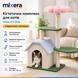 Кігтеточка-комплекс для котів Volso KT-036 з будиночком і поличками, 35 &times; 50 &times; 95 см KT-036 фото 2