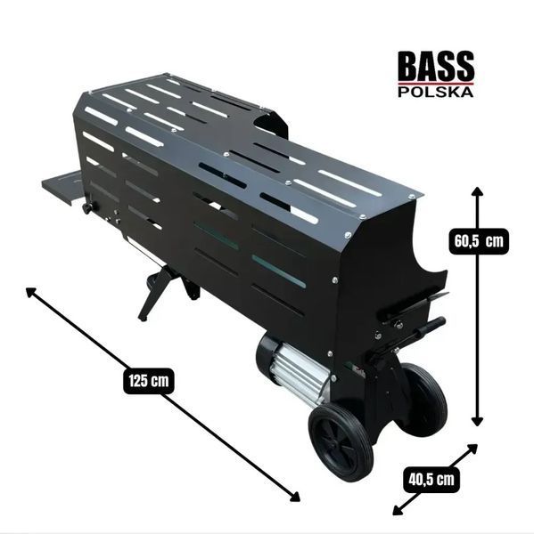 Дровокол гідравлічний 2600 Вт 9 тонн Bass Polska 4758  4758 фото