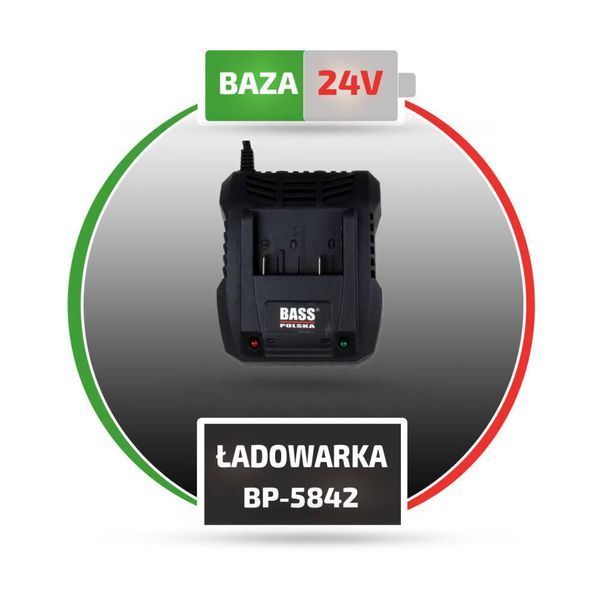 Зарядний пристрій 24 В, Li-Ion, 1,8 А Bass Polska 5842 5842 фото