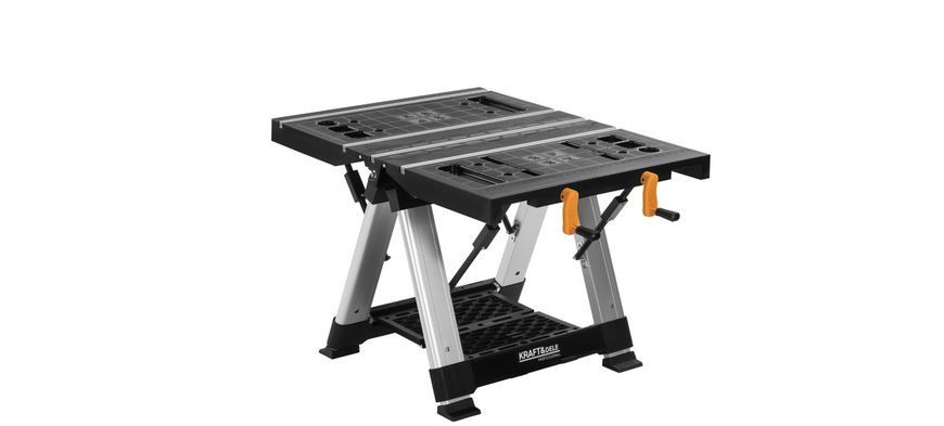 Складаний робочий стіл Kraft&Dele KD11870 верстак для столярних і ремонтних робіт навантаження до 350 кг KD11870 фото