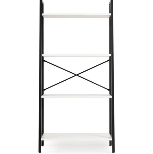 Стелаж для дому/офісу MEBEL ELITE білий з чорним ME.GIA/B/CZ/REG фото