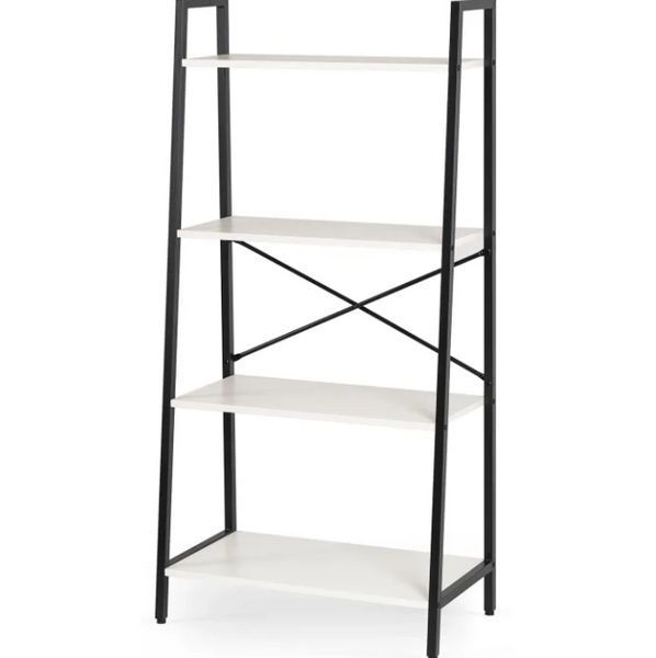 Стелаж для дому/офісу MEBEL ELITE білий з чорним ME.GIA/B/CZ/REG фото