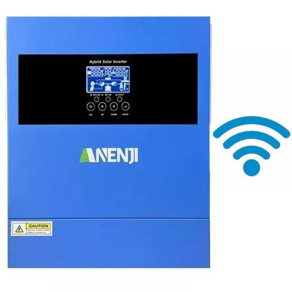 Комплект резервного живлення Anenji ANJ-4000W-24V 4,2 кВт Wi-Fi + LiFePO4 акумулятор LITHTECH TE24100 25,6 В 100 А&middot;год з Bluetooth 17264 фото