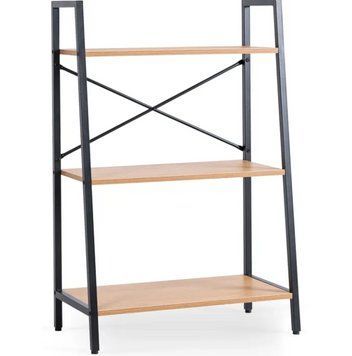 Стелаж лофт 97х64х31 см MEBEL ELITE VIOR, дуб/чорний ME.VIOR/B/CZ/REG фото