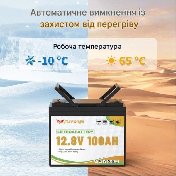 Комплект резервного живлення Anenji ANJ-4000W-24V Wi-Fi 4,2 кВт + 2 акумулятори FLYFOREE LiFePO4 12,8 В 100 А&middot;год (2,56 кВт&middot;год) 30967 фото