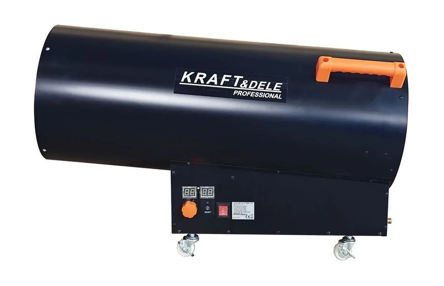 Газовий обігрівач Kraft&Dele KD11707 100 кВт з автоматичним регулюванням потужності та редуктором для промислових KD11707 фото