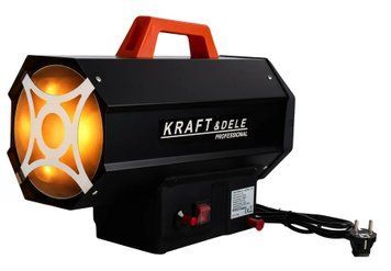 Газовий обігрівач Kraft&Dele KD11734 25 кВт із редуктором для гаража, майстерні та складу KD11734 фото