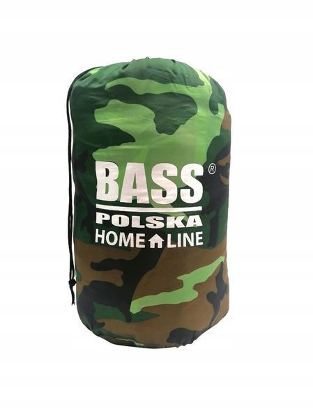 Спальний мішок з капюшоном,туристична ковдра 2 в 1 Bass Polska BH 41994 камуфляж BH 41994 фото