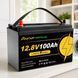 LiFePO4 12V 100Ah Акумулятор Foursun 1280Wh, 100A, з BMS платою 30913 фото 1