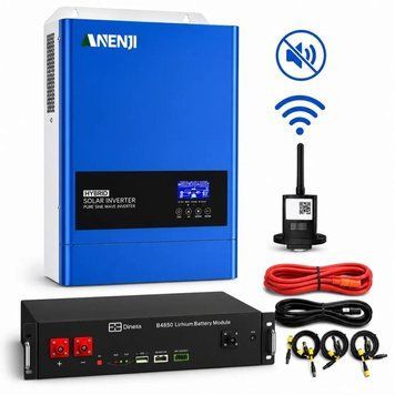 Комплект резервного живлення ANENJI ANJ-6200-48PL-WIFI 6,2 кВт + LiFePO4 акумулятор Dyness B4850 2,4 кВт&middot;год 30903 фото