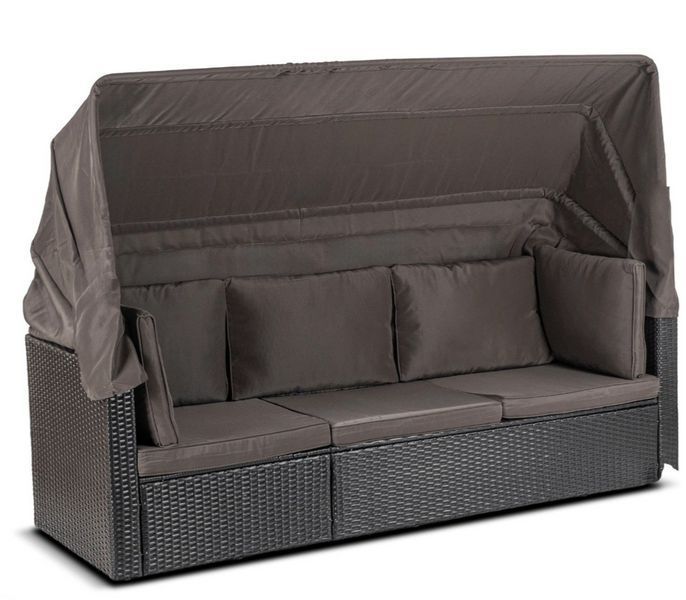 Комплект садових меблів MEBEL ELITE CALIENTE чорний/коричневий ME.CALIENTE/CZ/RT/OGR/ZES ME.CALIENTE/CZ/RT/OGR/ZES фото