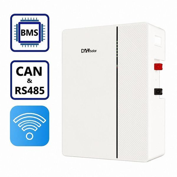LiFePO4 акумулятор DAH Solar DHN-LVWES05-G1 51,2 В 100 А&middot;год, 5,12 кВт&middot;год, BMS, Wi-Fi/Bluetooth 30861 фото