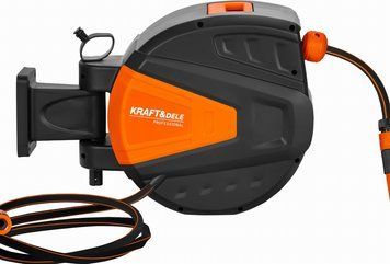 Шланг садовий на автоматичній котушці Kraft&Dele KD2154 25+2 м 1/2" &mdash; для поливу та миття авто KD2154 фото