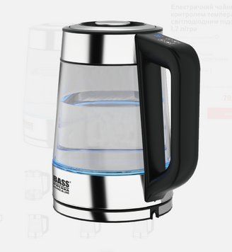 Електричний чайник Bass Polska BH 10351 з контролем температури та світлодіодним підсвічуванням, 1,7 літра BH 10351 фото