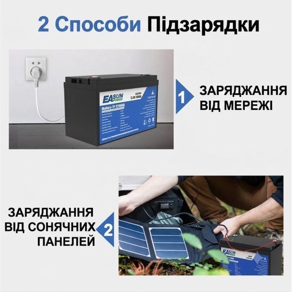 LiFePO4 акумулятор EASUN POWER IBattery-TP-12100AH 12,8 В 100 А&middot;год, 1,28 кВт&middot;год, BMS 30875 фото